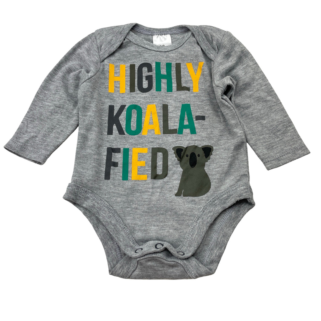 Boys Baby Berry, grey bodysuit / romper, koala, GUC, size 00,  