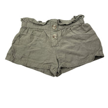 Load image into Gallery viewer, Girls Anko, khaki viscose / cotton / linen shorts, elasticated, GUC, size 3,  