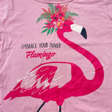 Load image into Gallery viewer, Girls Favourites, cotton tee / top, flamingo, GUC, size 1,  