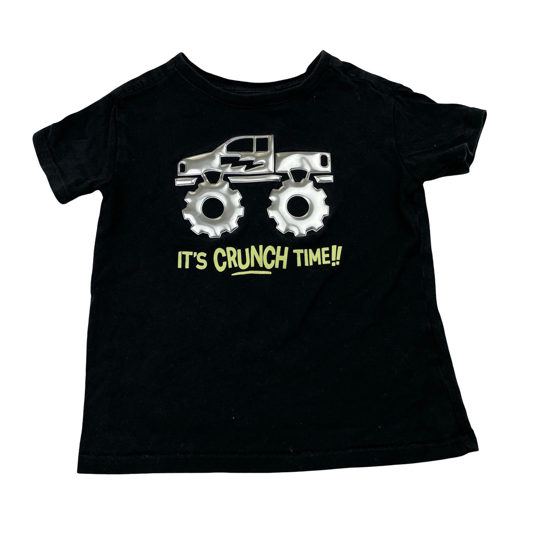 Boys Anko, black cotton tee / top, Monster Truck, GUC, size 3,  