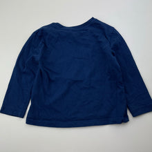 Load image into Gallery viewer, Boys Anko, navy cotton long sleeve tee / top, EUC, size 2,  
