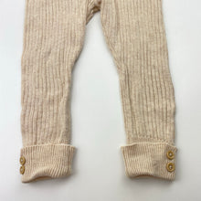 Load image into Gallery viewer, Girls MIANN &amp; Co, ribbed knitted cotton leggings / bottoms, EUC, size 1,  