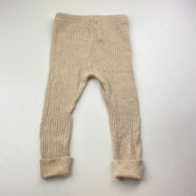Load image into Gallery viewer, Girls MIANN &amp; Co, ribbed knitted cotton leggings / bottoms, EUC, size 1,  