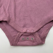 Load image into Gallery viewer, Girls Baby Berry, pointelle cotton ruffle bodysuit / romper, GUC, size 1,  