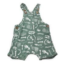 Load image into Gallery viewer, Boys Dymples, cotton overalls / shortalls, dinosaurs, GUC, size 0,  