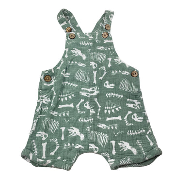 Boys Dymples, cotton overalls / shortalls, dinosaurs, GUC, size 0,  