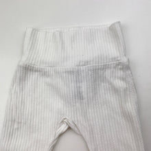 Load image into Gallery viewer, Unisex Bonds, white stretchy leggings / bottoms, EUC, size 0000,  