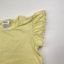 Load image into Gallery viewer, Girls Anko, yellow cotton tee / top, GUC, size 0,  