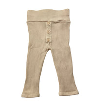 Load image into Gallery viewer, Unisex lightweight, ribbed cotton leggings / bottoms, EUC, size 000,  