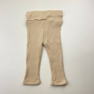 Unisex lightweight, ribbed cotton leggings / bottoms, EUC, size 000,  