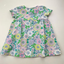 Load image into Gallery viewer, Girls Cotton On, stretchy floral dress, light mark front, FUC, size 0, L: 38cm