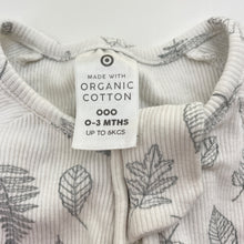 Load image into Gallery viewer, Unisex Target, ribbed organic cotton blend zip romper, FUC, size 000,  