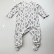Load image into Gallery viewer, Unisex Target, ribbed organic cotton blend zip romper, FUC, size 000,  
