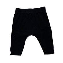 Load image into Gallery viewer, Unisex Baby Berry, black stretchy leggings / bottoms, GUC, size 000,  