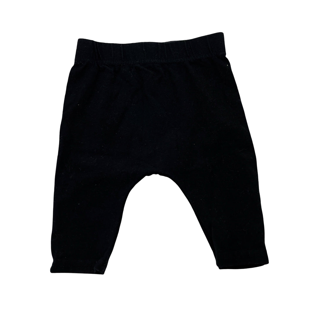 Unisex Baby Berry, black stretchy leggings / bottoms, GUC, size 000,  