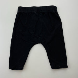 Unisex Baby Berry, black stretchy leggings / bottoms, GUC, size 000,  