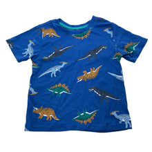 Load image into Gallery viewer, Boys blue, cotton tee / top, dinosaurs, EUC, size 3,  