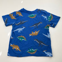 Load image into Gallery viewer, Boys blue, cotton tee / top, dinosaurs, EUC, size 3,  