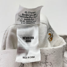 Load image into Gallery viewer, Unisex Disney, Winnie the Pooh cotton footed leggings / bottoms, EUC, size 0000,  