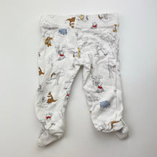 Load image into Gallery viewer, Unisex Disney, Winnie the Pooh cotton footed leggings / bottoms, EUC, size 0000,  