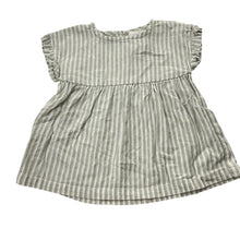 Load image into Gallery viewer, Girls Serendipity, striped organic cotton top, L: 30cm, GUC, size 0000,  