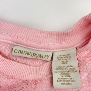 Girls CYNTHIA ROWLEY, fleece long sleeve pyjama top, GUC, size 6,  