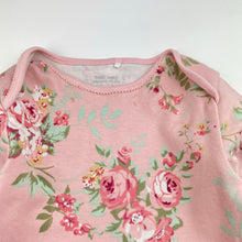 Load image into Gallery viewer, Girls Next, floral cotton bodysuit / romper, marks at neck, FUC, size 2,  