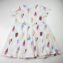 Load image into Gallery viewer, Girls Target, cotton t-shirt dress, ice creams, GUC, size 3, L: 50cm