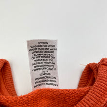 Load image into Gallery viewer, Boys Target, orange cotton sweater / jumper, GUC, size 1,  