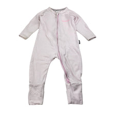 Load image into Gallery viewer, Girls Bonds, zip wondersuit / zippy / romper, marks on cuffs, FUC, size 00,  