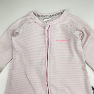 Girls Bonds, zip wondersuit / zippy / romper, marks on cuffs, FUC, size 00,  