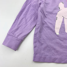 Load image into Gallery viewer, Girls purple, cotton long sleeve pyjama top, dog, GUC, size 1-2,  