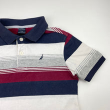 Load image into Gallery viewer, Boys Nautica, striped cotton polo shirt top, FUC, size 7,  