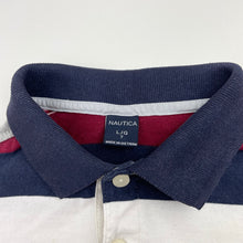 Load image into Gallery viewer, Boys Nautica, striped cotton polo shirt top, FUC, size 7,  