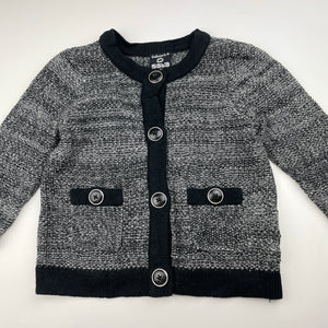 Girls Sista, knitted cotton cardigan, EUC, size 3,  