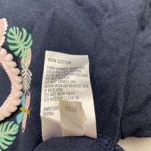 Load image into Gallery viewer, Girls Anko, navy cotton tee / top, heart, GUC, size 6,  