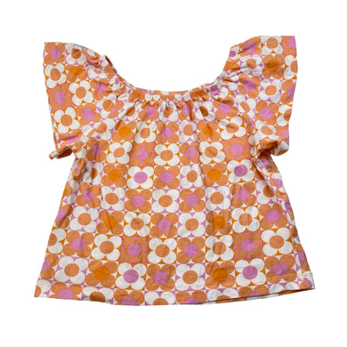 Girls Mango, floral cotton top, GUC, size 4,  