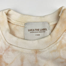 Load image into Gallery viewer, Unisex LUCA THE LABEL, tie dyed cotton sweater romper, EUC, size 3,  