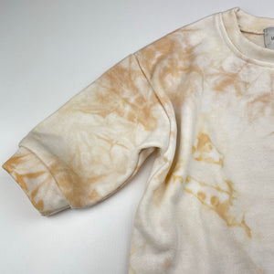 Unisex LUCA THE LABEL, tie dyed cotton sweater romper, EUC, size 3,  