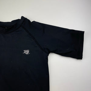 Boys Wave Zone, black short sleeve rashie / swim top, GUC, size 6,  