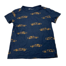 Load image into Gallery viewer, Boys Anko, navy cotton tee / top, cars, GUC, size 6,  