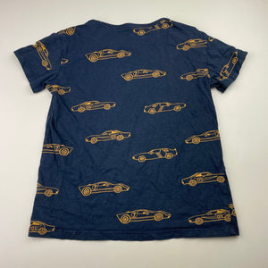 Boys Anko, navy cotton tee / top, cars, GUC, size 6,  