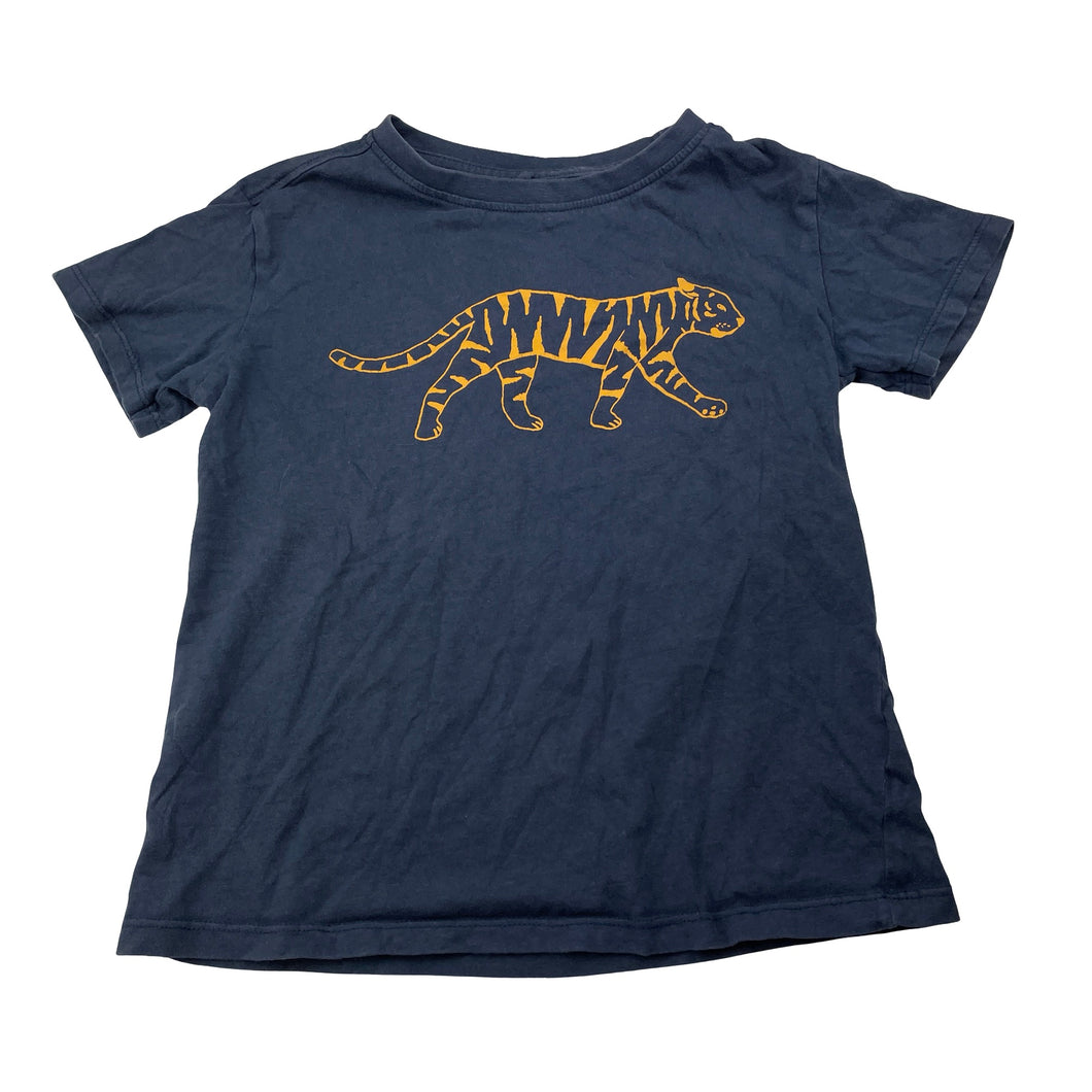 Boys Anko, navy cotton tee / top, tiger, GUC, size 6,  