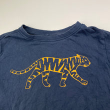 Load image into Gallery viewer, Boys Anko, navy cotton tee / top, tiger, GUC, size 6,  