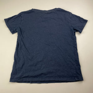 Boys Anko, navy cotton tee / top, tiger, GUC, size 6,  