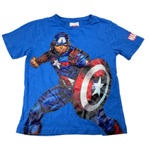 Load image into Gallery viewer, Boys Marvel, Avengers Captain America cotton tee / top, EUC, size 4,  