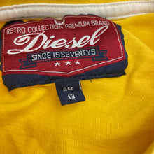 Load image into Gallery viewer, Boys DIESEL, yellow cotton tee / top, GUC, size 13,  