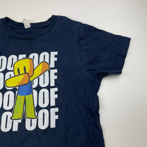 Boys LIVE AND TELL, navy cotton tee / top, wash fade, FUC, size 7-8,  
