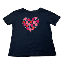 Load image into Gallery viewer, Girls Anko, navy cotton tee / top, strawberries, EUC, size 4,  