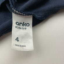 Load image into Gallery viewer, Girls Anko, navy cotton tee / top, strawberries, EUC, size 4,  
